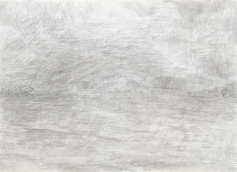 "Donaureise", Blatt 3, Bleistift auf Papier, 14,5 x 21 cm, 2017